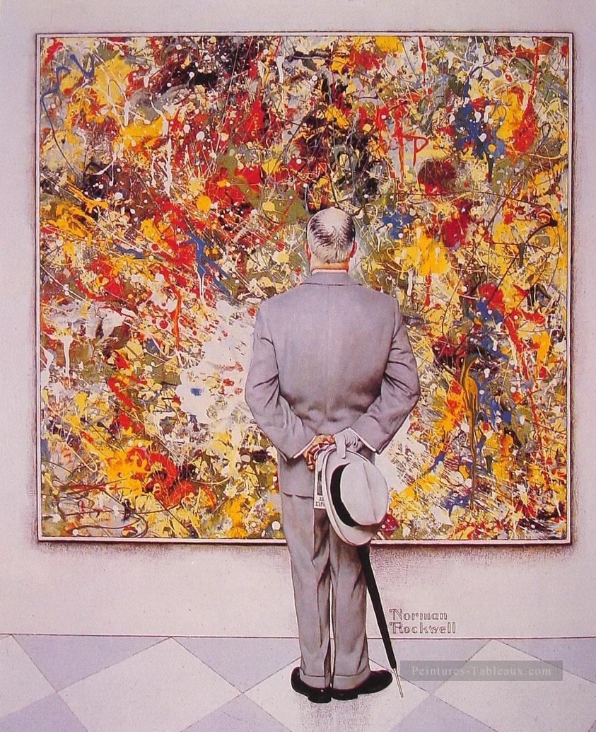 the connoisseur 1962 Norman Rockwell Oil Paintings